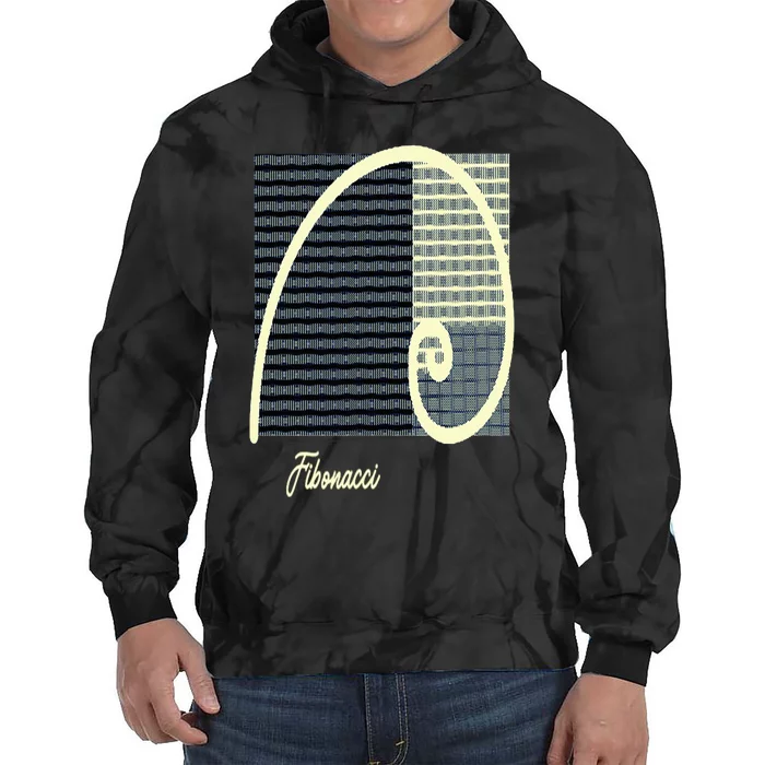 Fibonacci Golden Ratio spiral Tie Dye Hoodie