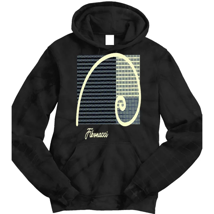 Fibonacci Golden Ratio spiral Tie Dye Hoodie