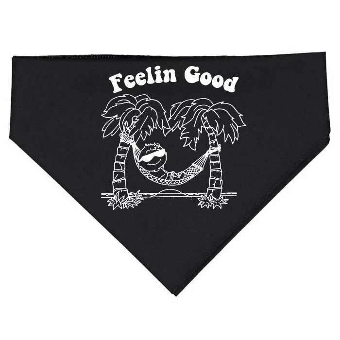 Feelin Good Relaxing In Hammock USA-Made Doggie Bandana