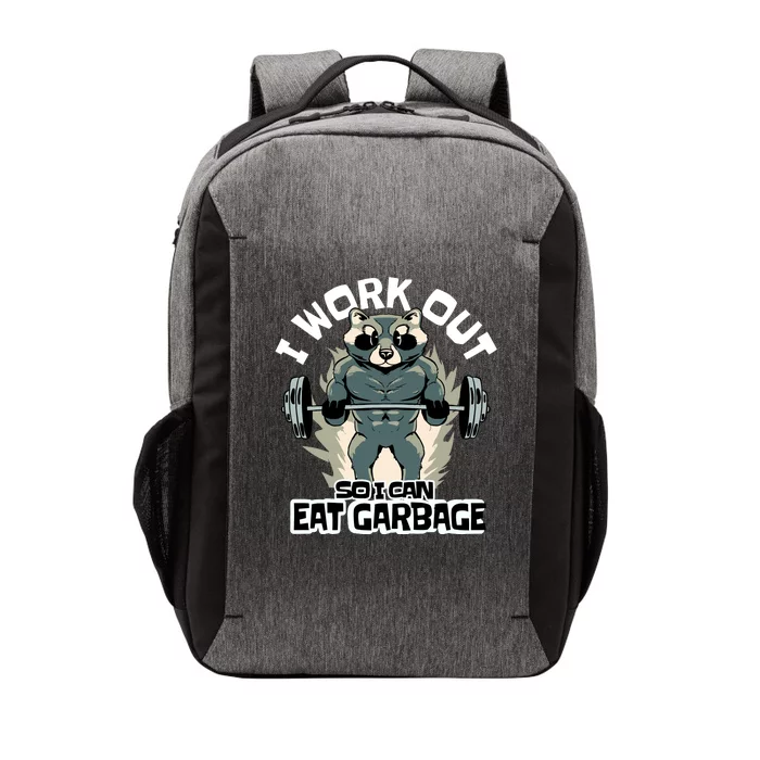 Funny Gym Raccoon I Workout So I Can Eat Garbage Vector Backpack