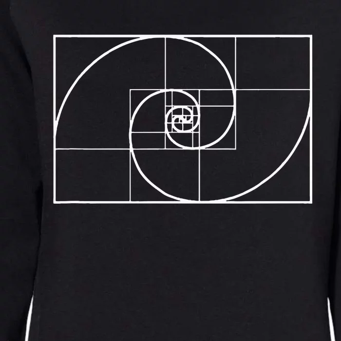 Fibonacci Golden Ratio Womens California Wash Sweatshirt