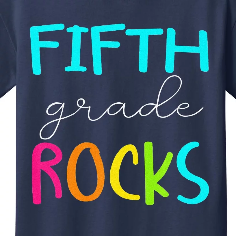 Fifth Grade Rocks Team 5th Grade Teacher Premium Kids T-Shirt