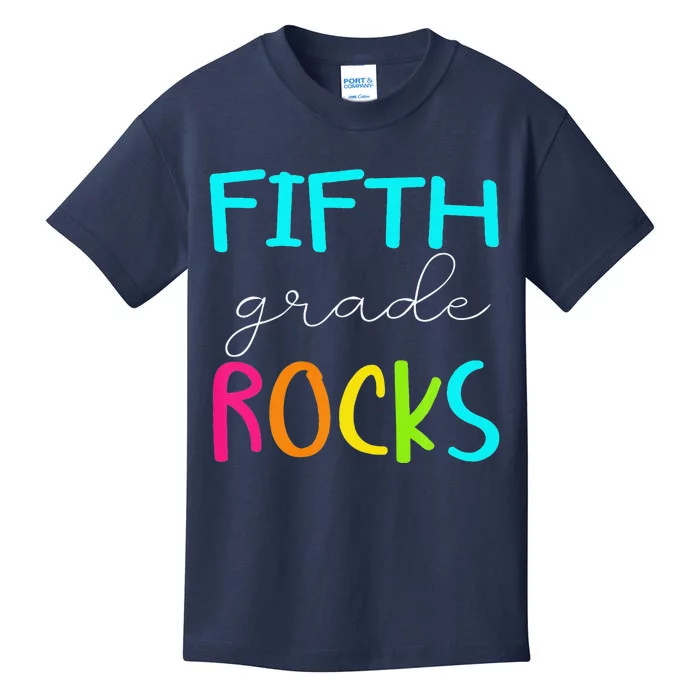 Fifth Grade Rocks Team 5th Grade Teacher Premium Kids T-Shirt