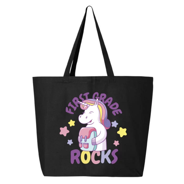 First Grade Rocks Unicorn Back To School 25L Jumbo Tote