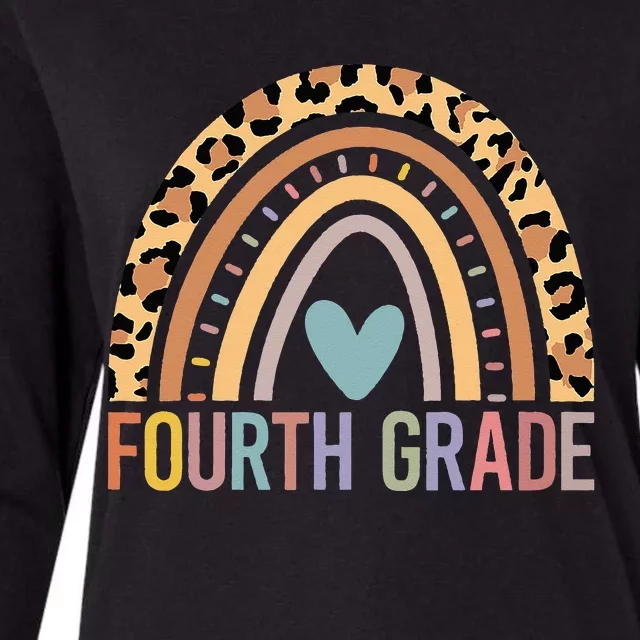 Fourth Grade Rainbow Teacher Team 4th Grade Squad Womens Cotton Relaxed Long Sleeve T-Shirt