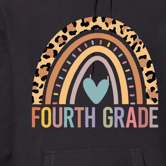 Fourth Grade Rainbow Teacher Team 4th Grade Squad Premium Hoodie