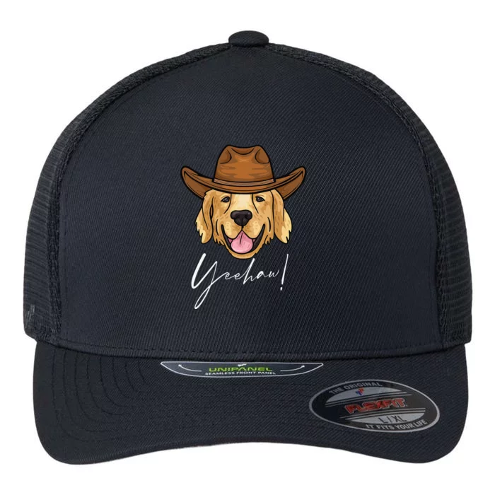 Funny Golden Retriever, Golden Retriever, Dog Lover, Dog Flexfit Unipanel Trucker Cap