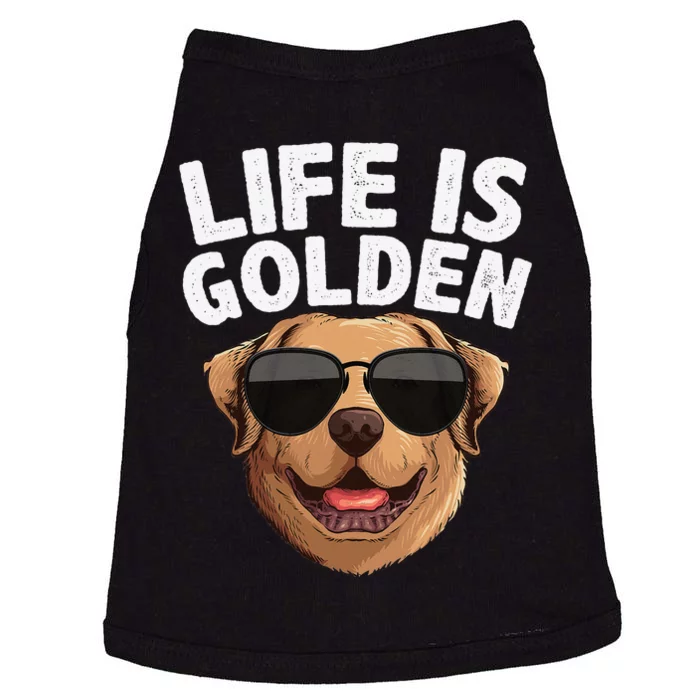 Funny Golden Retriver Design For Dog Lovers Doggie Tank