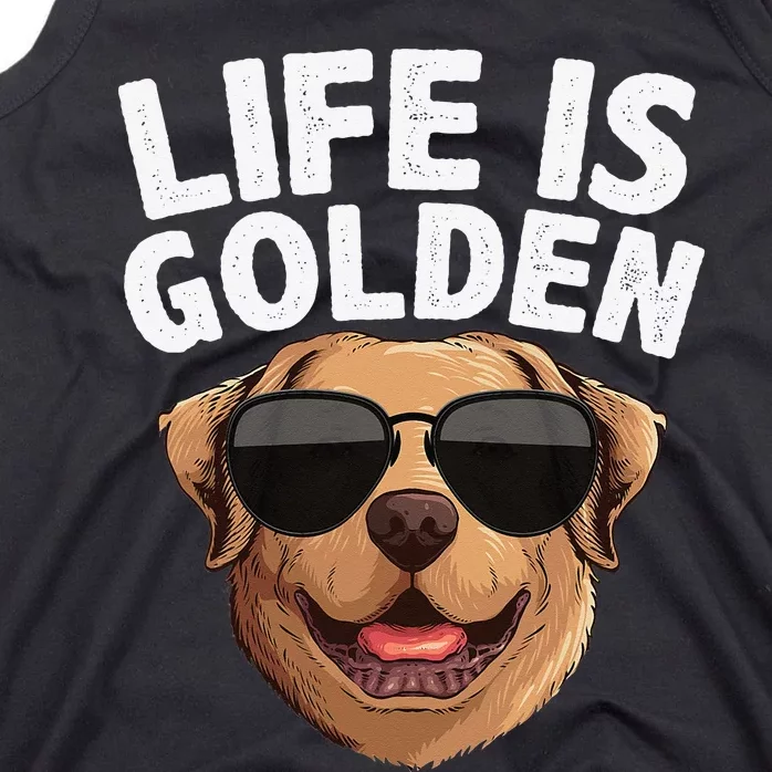 Funny Golden Retriver Design For Dog Lovers Tank Top