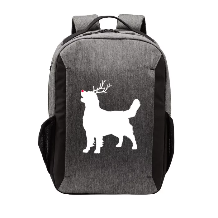 Funny Golden Retriever Dog Christmas Reindeer Antlers Xmas Meaningful Gift Vector Backpack