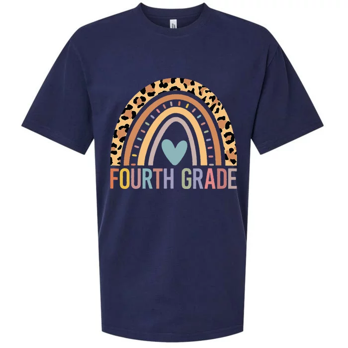 Fourth Grade Rainbow Teacher Team 4th Grade Squad Sueded Cloud Jersey T-Shirt