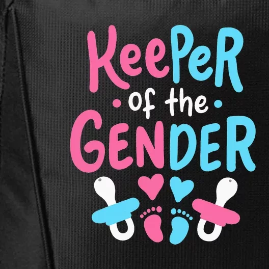 Funny Gender Reveal Keeper Of The Gender City Backpack