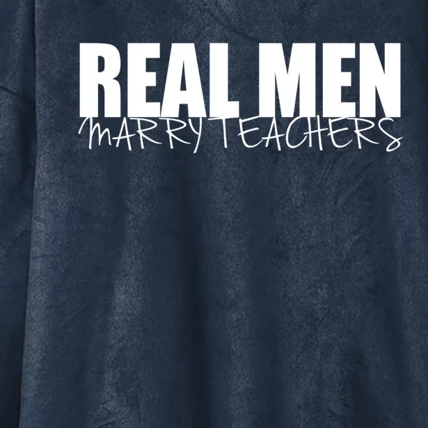 Funny Gift Real Marry Teachers Great Gift Hooded Wearable Blanket