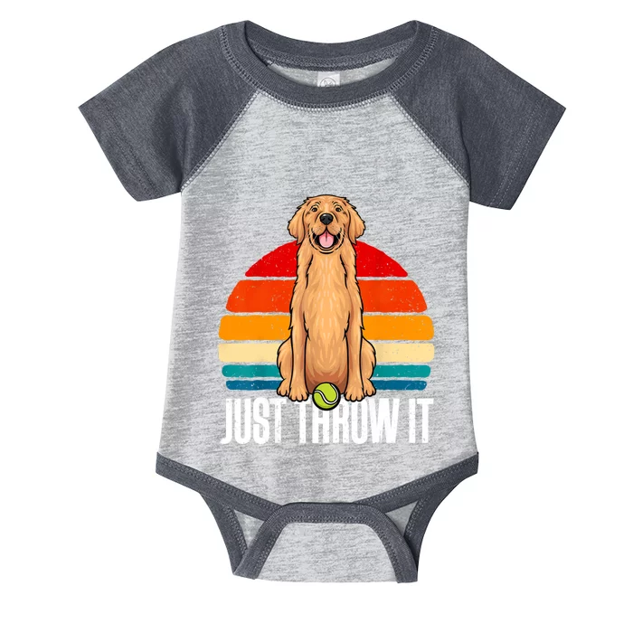 Funny Golden Retriever Owner Dog Lover Golden Retriever Infant Baby Jersey Bodysuit