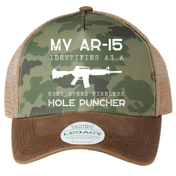 Funny Gun Righs Second Amendment My AR 15 Legacy Tie Dye Trucker Hat