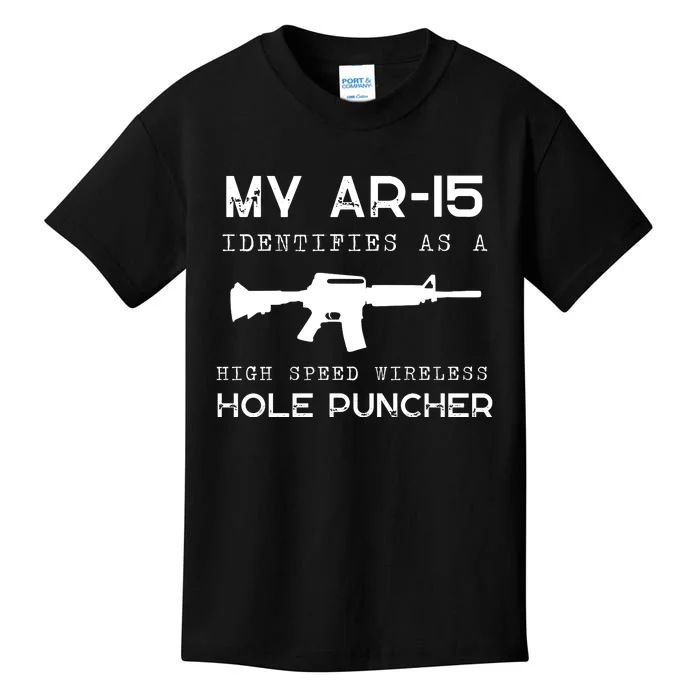 Funny Gun Righs Second Amendment My AR 15 Kids T-Shirt