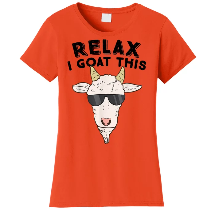 Funny Goat Relax I Goat This Funny Goat Lover Women's T-Shirt