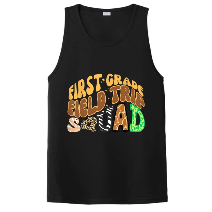 First Grade Students School Zoo Field Trip Squad Matching Performance Tank