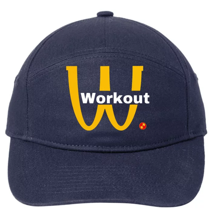 Fitness Gym Sarcastic Spoof Parody Logo Funny Workout 7-Panel Snapback Hat