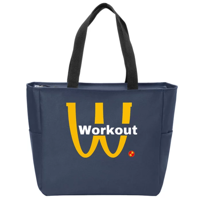 Fitness Gym Sarcastic Spoof Parody Logo Funny Workout Zip Tote Bag