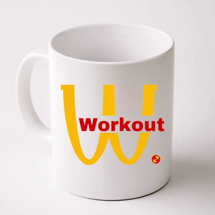 Fitness Gym Sarcastic Spoof Parody Logo Funny Workout Front & Back Coffee Mug