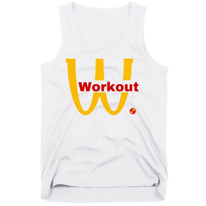 Fitness Gym Sarcastic Spoof Parody Logo Funny Workout Tank Top