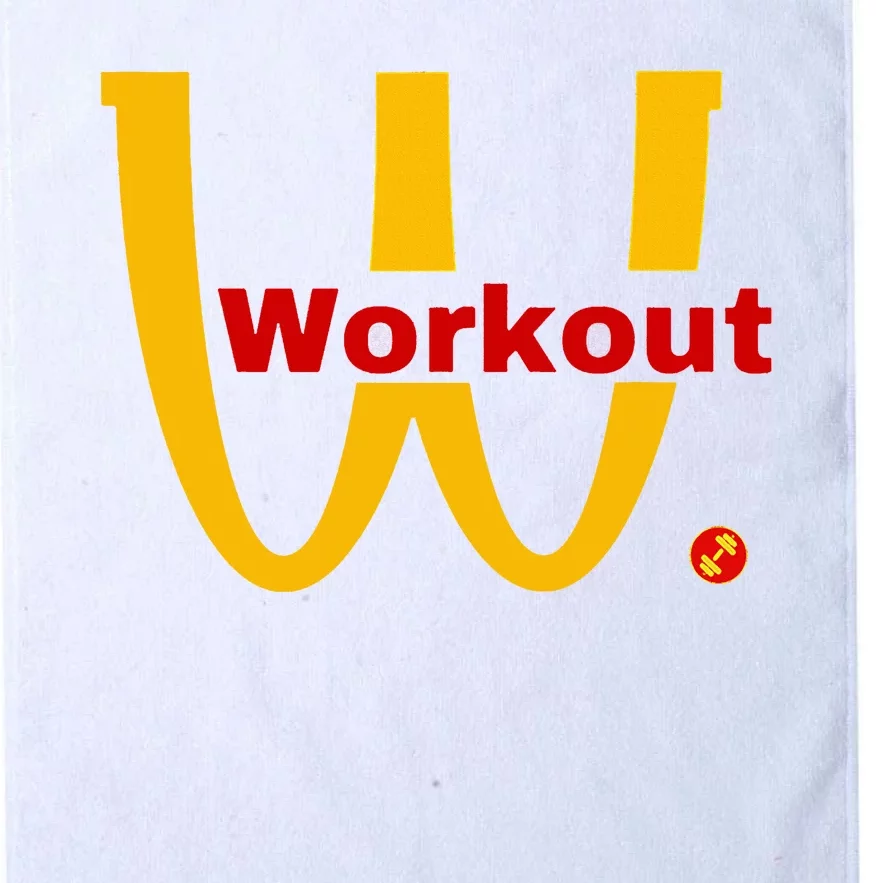 Fitness Gym Sarcastic Spoof Parody Logo Funny Workout Platinum Collection Golf Towel