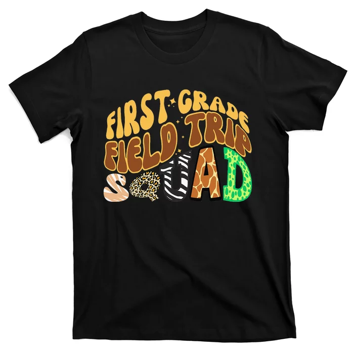 First Grade Students School Zoo Field Trip Squad Matching T-Shirt