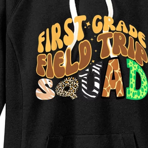 First Grade Students School Zoo Field Trip Squad Matching Women's Fleece Hoodie