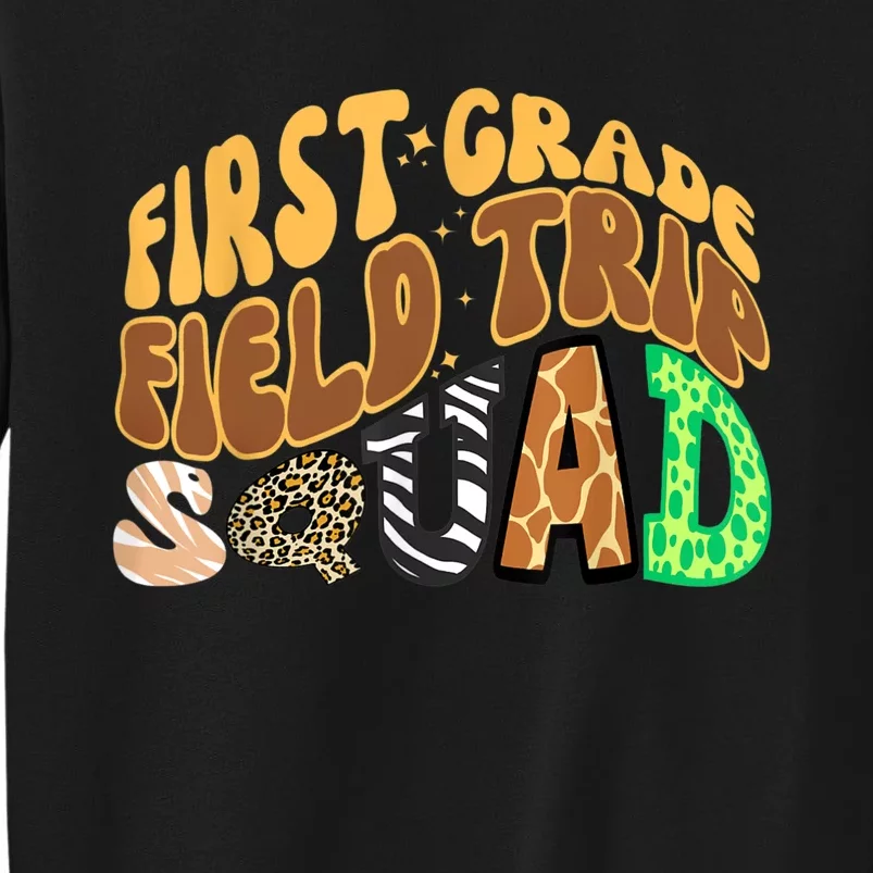 First Grade Students School Zoo Field Trip Squad Matching Tall Sweatshirt