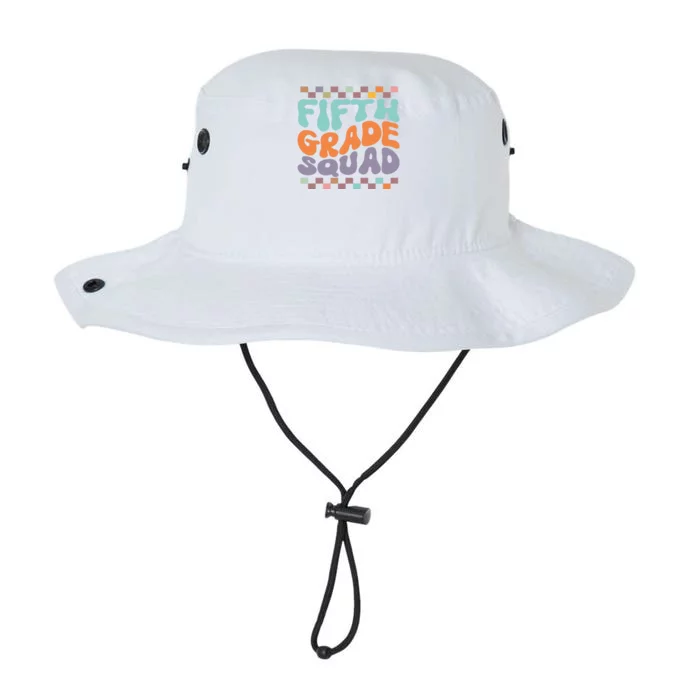 Fifth Grade Squad Retro Groovy Happy First Day Of School Gift Legacy Cool Fit Booney Bucket Hat