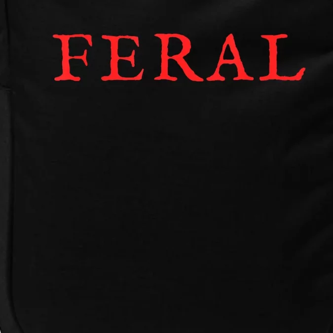 FERAL Girl Summer Rap Trap Red Paint The Town Impact Tech Backpack