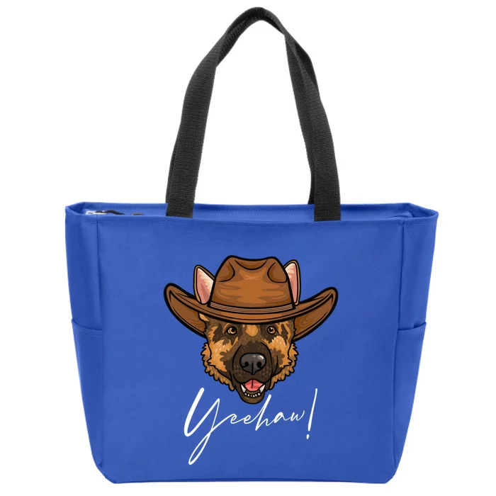 Funny Ger Shepherd Cute Gift Ger Shepherd Cow Gift Zip Tote Bag