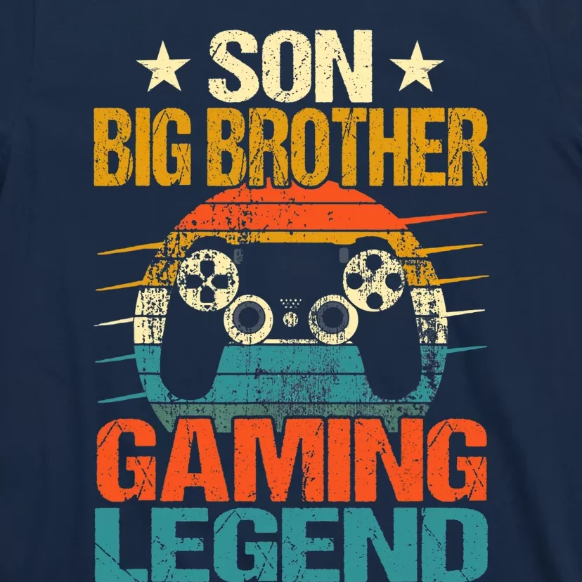 Funny Gamer Son Big Brother Gaming Legend Gift Boys Teens T-Shirt