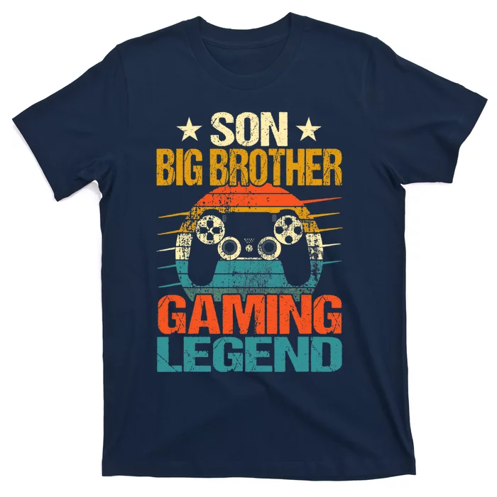 Funny Gamer Son Big Brother Gaming Legend Gift Boys Teens T-Shirt