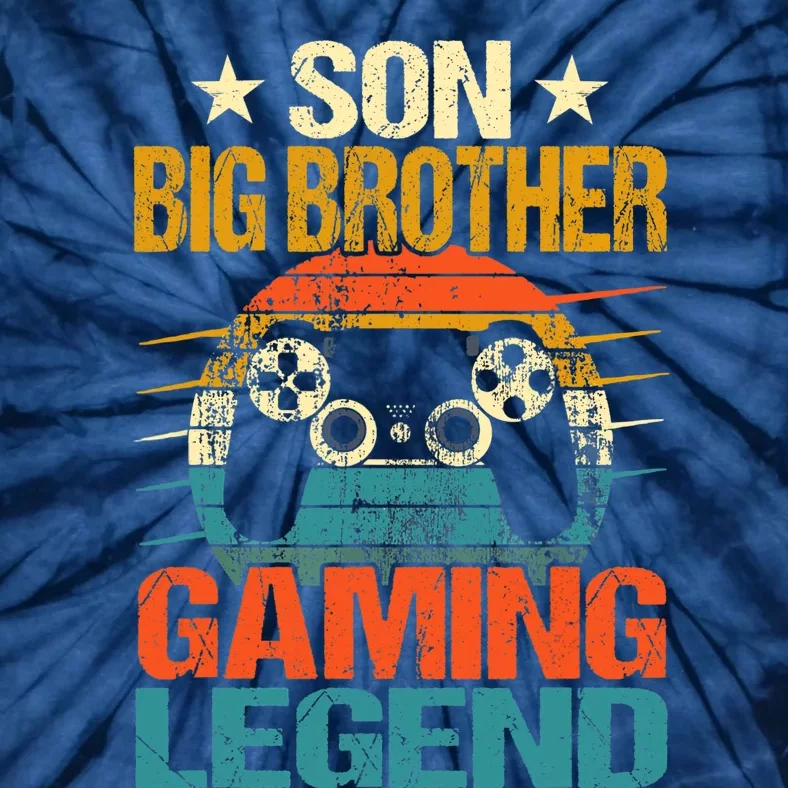 Funny Gamer Son Big Brother Gaming Legend Gift Boys Teens Tie-Dye T-Shirt