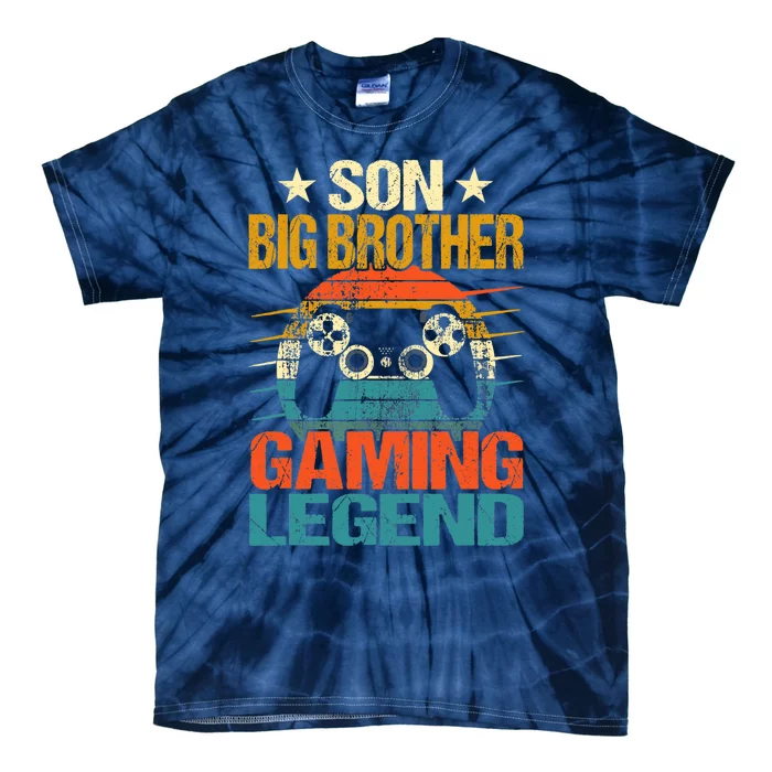 Funny Gamer Son Big Brother Gaming Legend Gift Boys Teens Tie-Dye T-Shirt