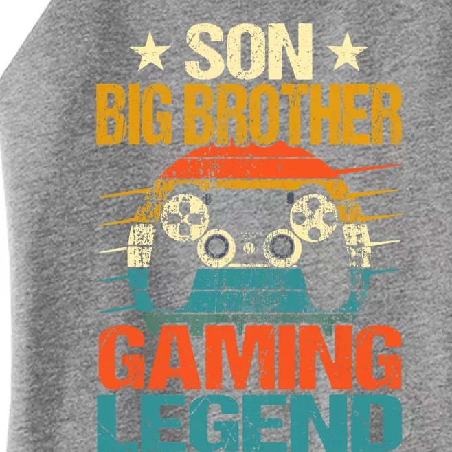 Funny Gamer Son Big Brother Gaming Legend Gift Boys Teens Women’s Perfect Tri Rocker Tank