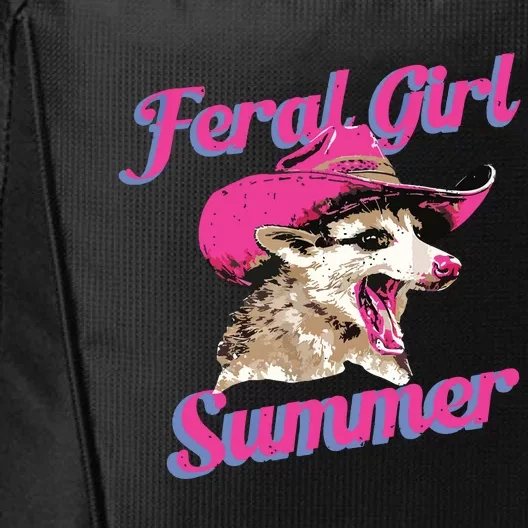 Feral Girl Summer Retro Possum Meme City Backpack