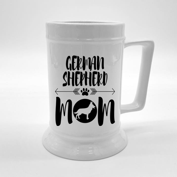 Funny Ger Shepherd Mom Dog Owner Cool Gift Front & Back Beer Stein