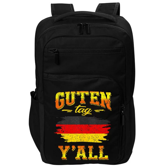 Funny German Saying Quote Joke Germany Flag Impact Tech Backpack