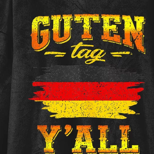 Funny German Saying Quote Joke Germany Flag Hooded Wearable Blanket