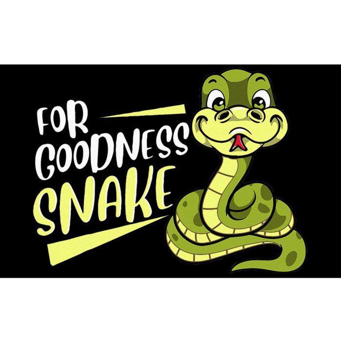 For Goodness Snake Funny Ball Python Joke Pun Reptile Lizard Bumper Sticker