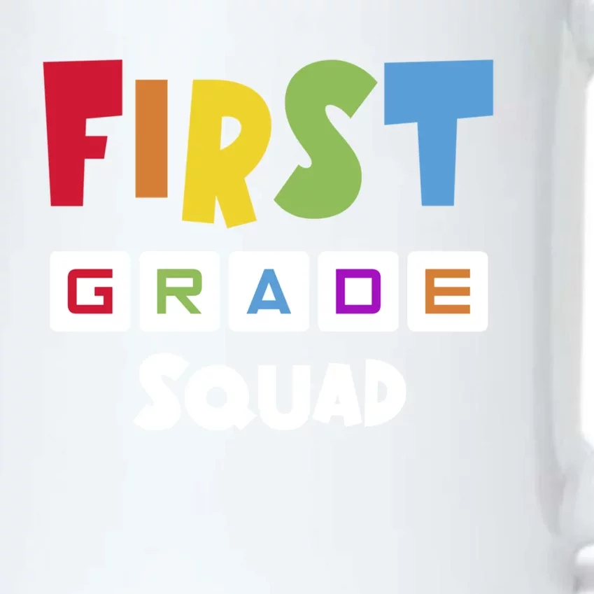 First Grade Squad Team 1St Grade Teacher Gift Black Color Changing Mug