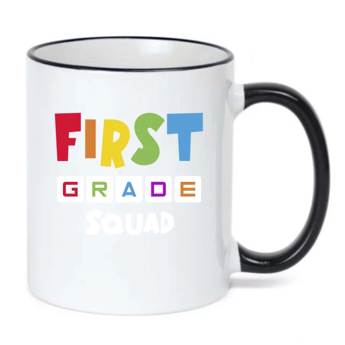 First Grade Squad Team 1St Grade Teacher Gift Black Color Changing Mug