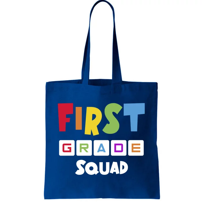 First Grade Squad Team 1St Grade Teacher Gift Tote Bag