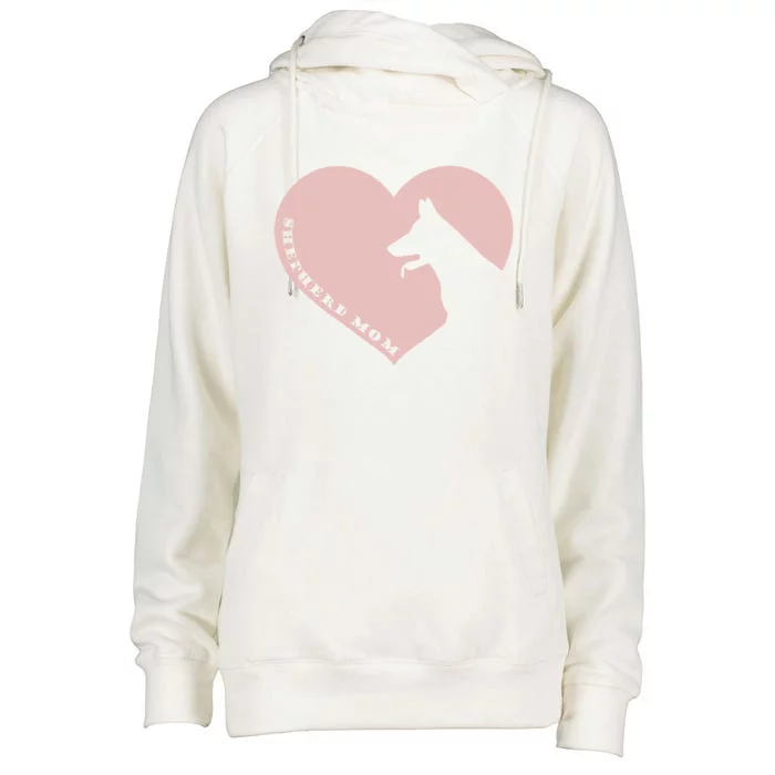 Funny Ger Shepherd Mom Valentine's Day Heart Cute Dogs Gift Womens Funnel Neck Pullover Hood