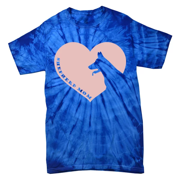 Funny Ger Shepherd Mom Valentine's Day Heart Cute Dogs Gift Tie-Dye T-Shirt