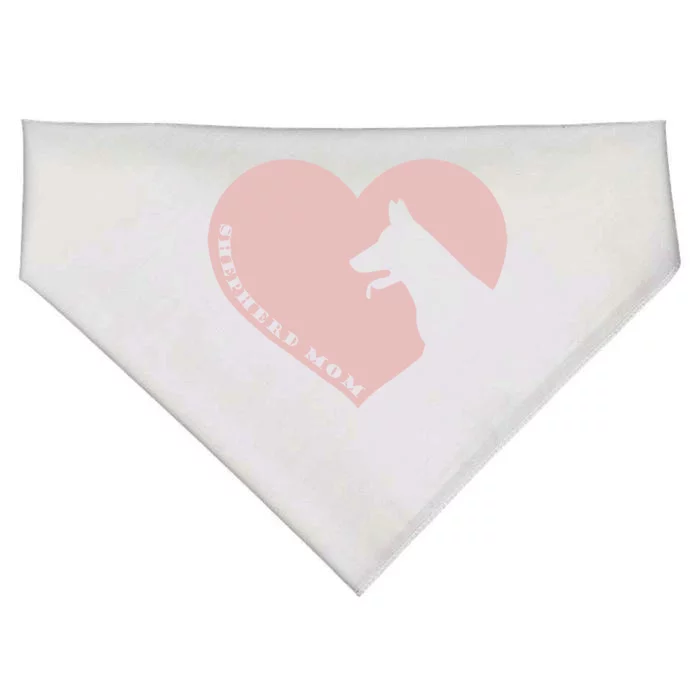 Funny Ger Shepherd Mom Valentine's Day Heart Cute Dogs Gift USA-Made Doggie Bandana