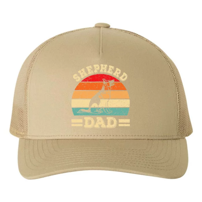 Funny German Shepherd Dad Print Dog Vintage Retro Yupoong Adult 5-Panel Trucker Hat